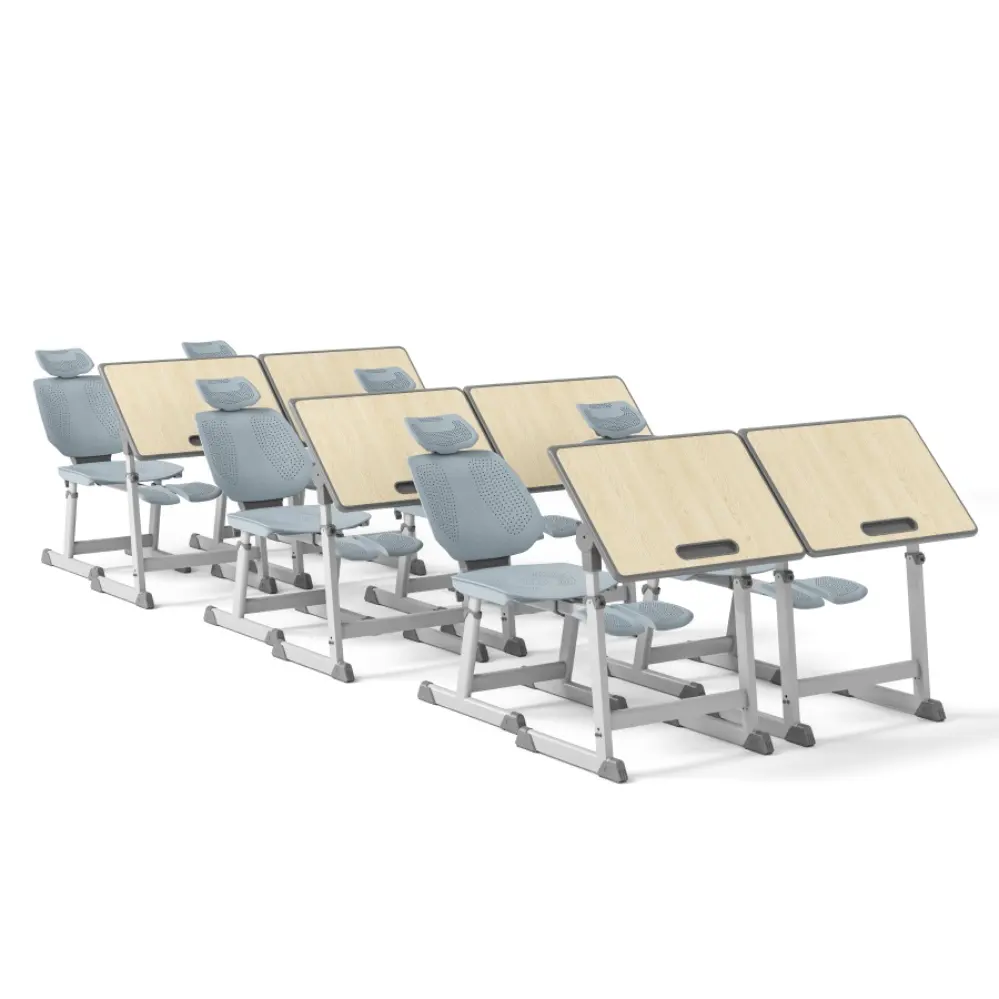 2024 Factory Wholesale Prices Learning Classroom Tutoring Institutions Professional Tables and Chairs Comfortable and Convenient