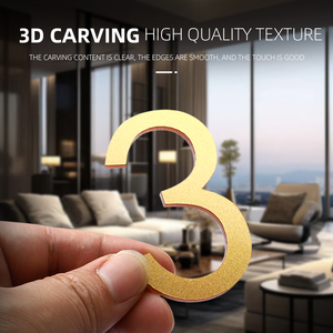 Chữ số và chữ cái thời trang-thiết kế 3D, nhiều màu sắc, lý tưởng cho các dấu hiệu cửa hàng/Số cửa, nâng cao trang trí không gian của bạn. - Product Image 6