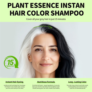 ความโหดร้ายฟรีอินทรีย์ Colorant ไม่แพ้อย่างรวดเร็วป้องกันสีเทาสีขาวสีน้ำตาลเข้มแชมพู<span class=keywords><strong>ย้อม</strong></span><span class=keywords><strong>ผม</strong></span>สีดำ - Product Image 2