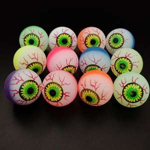 Wholesale 42 mm Colorful Bouncy Eye <b>Ball</b> Synthetic Frosted Rubber <b>Bouncing</b> <b>Ball</b> for Vending Machine - Product Image 2