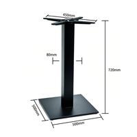 Base de table industrielle en fonte de haute qualité, pieds de table d'extérieur de qualité supérieure, base de table à manger en métal moderne, vente en gros