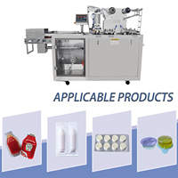Machine d'emballage sous blister automatique en alu-plastique 15-40 cycles/min pour bonbons, chocolats, gommes à mâcher, aliments solides