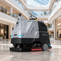 Robot laveur de sols industriel autonome tout-en-un avec navigation 3D Lidar et recharge automatique pour usine et entrepôt