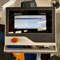 WE67K-220/3200 sepenuhnya otomatis disinkronkan CNC tekan rem mesin Bending OK untuk lembar logam & baja 3200mm meja kerja