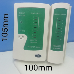 Vaohm LM-<span class=keywords><strong>468</strong></span> Netwerkkabeltester RJ45 RJ11 RJ12 CAT5 UTP LAN 9V Batterij-aangedreven Netwerktool voor Netwerkreparatie - Product Image 3