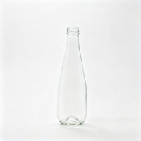 Bouteille de boisson en verre à fond volcanique 330 ml, design de base unique, étanche, durable, réutilisable, transparente, écologique
