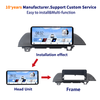 Meihua Cadre de tableau de bord noir 12,3 pouces pour autoradio Android, compatible avec LEXUS RX 2016-2019