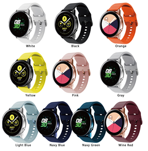 Huanlong 20mm Silicone Band, Soft Breathable <b>Watch</b> Strap With Coloured Buckle For <b>Watch</b> Active/active 2 - Product Image 6