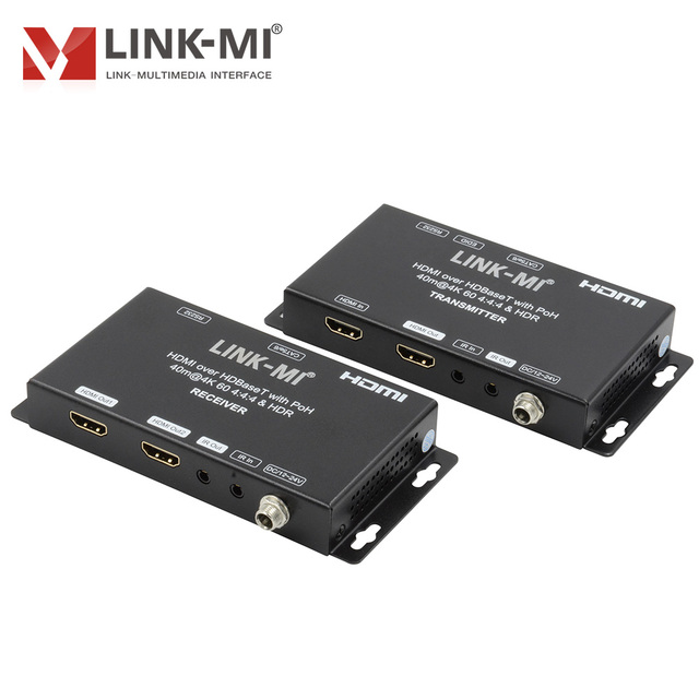 4K60Hz HDMI Extender 70m 100m Over CAT5e CAT6 Cable HDR 18Gbps with HDMI Loop Out IR RS232 POC