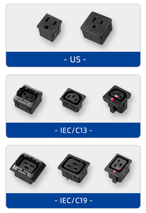 Unità di distribuzione di potenza (PDU) 19 "1U 16A 20 vie IEC C13 prese con sovraccarico integrato e indicatore - Product Image 4