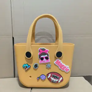 Fabrikada Eva jöle Tote çanta kutusu şekli Mini sıcak satış şeker renk çanta 2023 kadınlar için yaz renkli omuz çantaları
