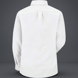 Camisa de Vestir Oxford Ejecutiva Personalizada para Mujer, Larga, Casual, Roja, de Chifón, Popelina, Algodón, Talla XL, Temporada de Primavera, B00SBHNFF6 VF - Product Image 3