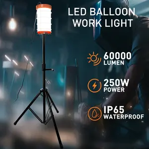 Outdoor Bouwplaats Licht 250W Ce Etl Led Mobiele Statief Telescopische Standaard Led Ballon Werklamp Voor Industrieel Gebruik