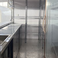 Remorque alimentaire professionnelle en acier inoxydable entièrement équipée, camion de restauration rapide mobile, chariot alimentaire à vendre