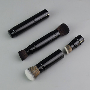 Hot <span class=keywords><strong>B</strong></span>án Xách Tay Nhôm Xử Lý 2 Trong 1 <span class=keywords><strong>B</strong></span>án Buôn Mini Du Lịch Chất Lỏng Có Thể Thu Vào Chất Lượng Cao Duy Nhất Trang Điểm Nền Tảng <span class=keywords><strong>B</strong></span>àn Chải - Product Image 1