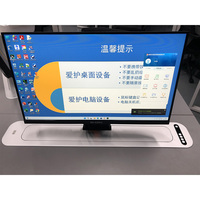 Système de conférence sans papier personnalisé ordinateur LCD caché moniteur rabattable anti-pincement écran de levage pour 20 22 24 pouces