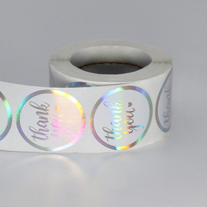 Autocollants ronds imprimés avec logo de marque, en vinyle brillant, étiquettes imperméables avec estampage à chaud en feuille d'or - Product Image 3