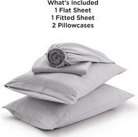 Ensemble de draps de lit Queen en microfibre Draps en microfibre confortables à poches profondes pour une expérience de sommeil luxueuse