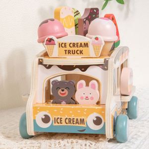 Jouet multifonctionnel, excellents cadeaux, inspiré des aliments, jeu imaginatif, blocs à empiler, camion de crème glacée - Product Image 2