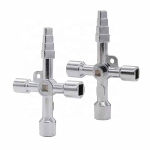 Clé à molette, outil à main universel, clé croisée, clé carrée, clé triangulaire, clé pour armoire électrique, ascenseur, élévateur - Product Image 5