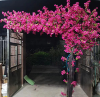 Arbres à fleurs artificielles en bois véritable de différentes tailles et de haute qualité pour la décoration de mariage à la maison