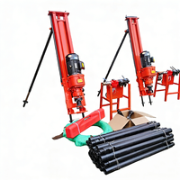 Petite foreuse électrique portable haute productivité pour l'exploitation minière, machine de forage de trous de dynamitage en pente avec moteur 4KW