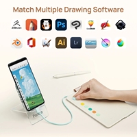 Tablette graphique Parblo Ninos Q 6,3*3,5 pouces compatible avec les téléphones Android, tablette à stylet numérique conçue pour l'écriture manuscrite et le dessin
