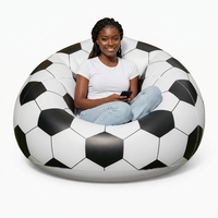 Canapé gonflable portable à thème sportif (football, basketball) pour jardin et fêtes en extérieur