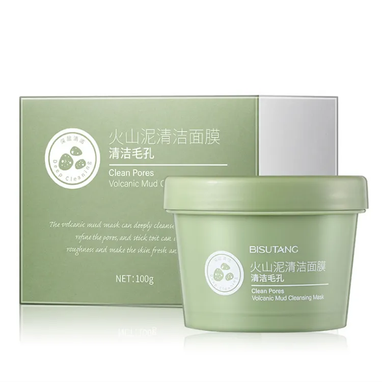 Groothandel Private Label Facial Modder Diepe Reiniging Whitening Hydraterende Huidverzorging Vulkanische Gezicht Klei Masker