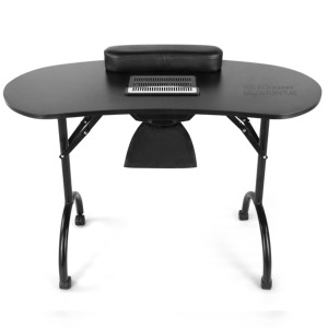 <span class=keywords><strong>Table</strong></span> de <span class=keywords><strong>manucure</strong></span> pliable portable avec collecteur de poussière, bureau à ongles professionnel avec repose-poignet pour salon de beauté et studio de <span class=keywords><strong>manucure</strong></span> - Product Image 1