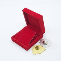 Boîte à médailles personnalisée en velours avec logo, élégante boîte de présentation pour pièces de monnaie, étui souvenir vintage