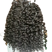 Offre Spéciale : Lots de Cheveux Bouclés Cambodgiens Remy, Alignés dans le Sens de la Cuticule, Double Trame Faite à la Machine, Cheveux Humains Vierges Bruts, 100g