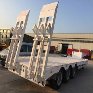 Heavy-duty 7 8 Axle 100-120 Ton Heavy-duty Low Flatbed <b>Trailer</b> for Heavy Transportation, Low Flatbed/low Bed Semi Truck <b>Trailer</b> - Product Image 3