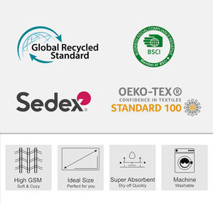 Роскошное негабаритное пляжное полотенце из микрофибры для девочек и детей без песка с индивидуальным логотипом и спортивным узором - Product Image 6