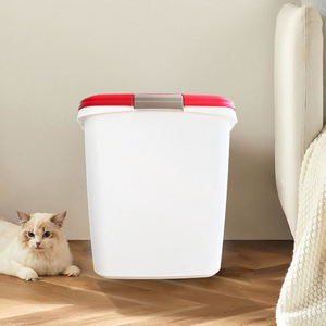 Personalizado Eco-Friendly Hermético Pet <span class=keywords><strong>Food</strong></span> Armazenamento Recipiente Plástico <span class=keywords><strong>Dog</strong></span> Cat Bird Pequenos Animais De Estimação Personalizável Logo Embalado Caixa - Product Image 3