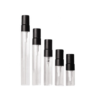 Nhà Sản Xuất 2Ml 5Ml 8Ml 10Ml Refillable <span class=keywords><strong>Glass</strong></span> Nước Hoa Spray Chai Lọ Với Đen Fine Mist Sprayer Đối Với Nước Hoa Tester Mẫu - Product Image 1