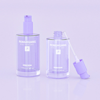 Flacon compte-gouttes en verre léger et étanche de 80, 100, 120 ml, durable, pour sérum et huile visage, idéal pour l'emballage cosmétique et de produits de beauté