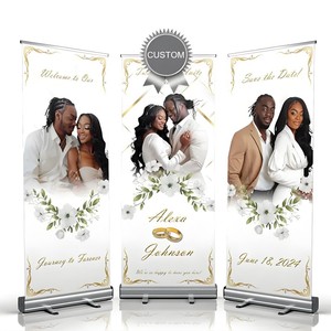 Đám cưới Poster x <span class=keywords><strong>Banner</strong></span> Chào mừng in ấn Roll-up hiển thị tùy chỉnh khách sạn kinh doanh quảng cáo Poster ảnh cưới đứng thiết kế - Product Image 1