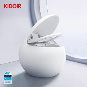 Kidoir洁具虹吸式美国标准智能马桶一体式浴室蛋形白色智能马桶