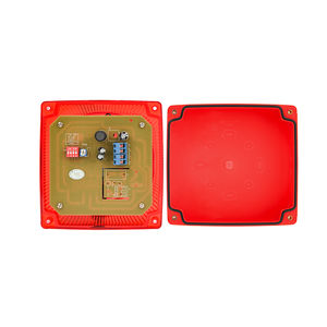 Традиционная система пожарной сигнализации: звуковой и световой оповещатель ABS (12-24В DC, 110 дБ) с LED-индикацией, проводной, стробоскоп, зуммер, сирена - Product Image 5