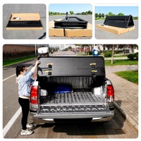 NP300 Couverture souple de tonneau de lit de camion rétractable à trois volets pour Mitsubishi L200 2005 Electric Roll Waterproof Locking
