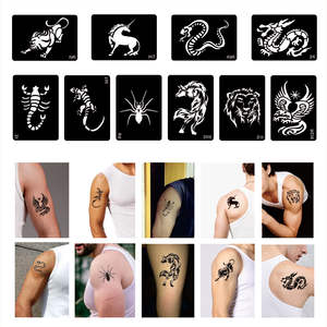 Plantilla de tatuaje temporal de <span class=keywords><strong>imagen</strong></span> pequeña Popular papel de plantilla de pintura corporal <span class=keywords><strong>para</strong></span> tatuaje de Henna - Product Image 5