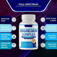 Exportation transfrontalière : Capsules de magnésium complexe 7 types d'éléments, 1000 mg, 60 unités, vente directe en gros