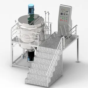 Hone Stainless Steel Dish Washing Shampoo Cream Homogenizer Making Equipment Chemical Liquid Soap Mixing Tank Making Machine