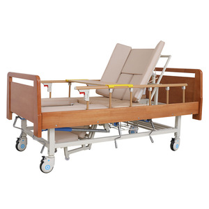 Baoxin Wooden Nursing <b>Bed</b> Manual Single Crank For Elderly And <b>Disabled</b> Patients Home Care Use - Product Image 1