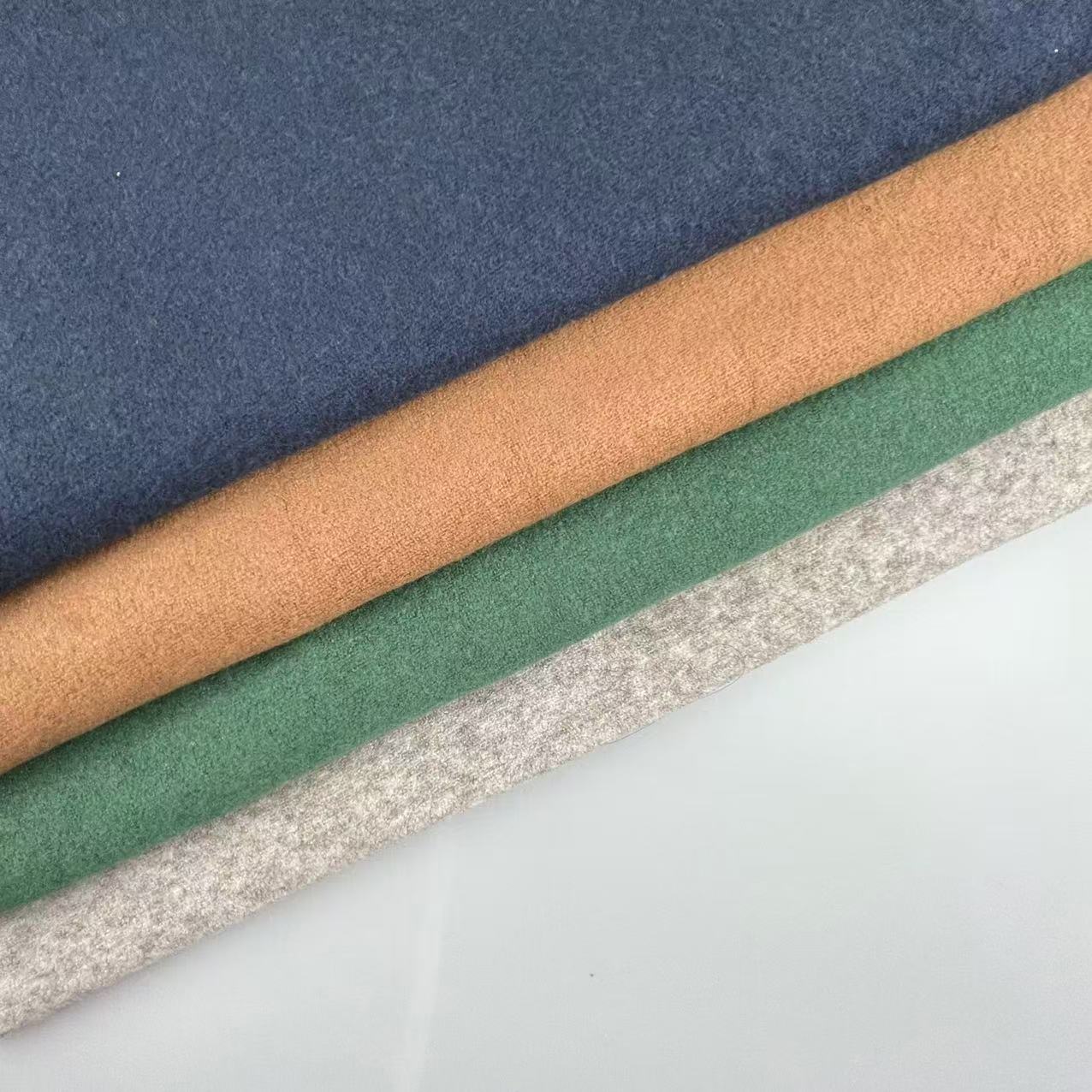 OEM Knitted Customizable Sustainable Plain Dyed38%Rayon 16%Nylon 46%Polyester French Terry Fabric for Sweater Garment