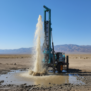 Новая пневматическая колесная буровая установка для бурения скважин на воду, дизельная, для строительства, сельского хозяйства и горных работ, глубина бурения до 300 метров - Product Image 1
