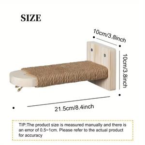 फैक्ट्री डिय सिसल रस्सी पोस्ट लकड़ी की बिल्ली के लिए खरोंच सीढ़ी कदम पोस्ट - Product Image 5