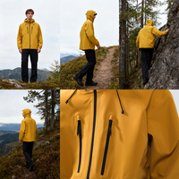 QUICKSHOW Custom Tech vestes d'extérieur hommes résistant à l'eau poches à glissière randonnée à capuche coupe-vent mode extérieur coque dure