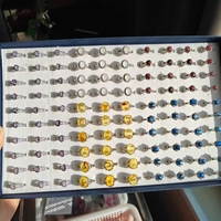 Prix de gros, améthyste sculptée à la main, cristal de guérison naturel, cristal de matériau mixte, bague en cristal, pierre de lune bleue, artisanat pour cadeaux